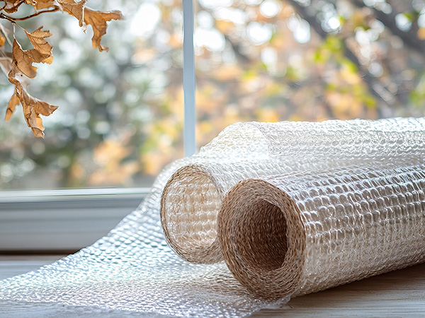 Bubble wrap for window insulation