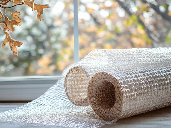 Bubble wrap for window insulation