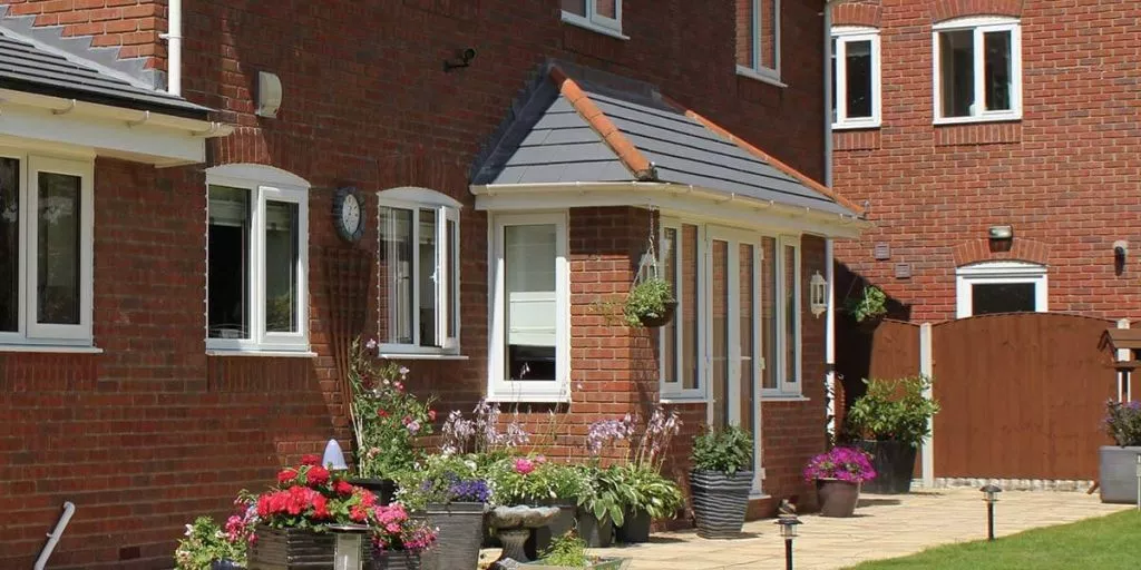 Brick Porch on Rear of Property