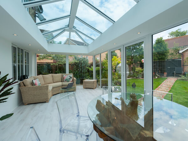 Glass Fronted Conservatory with French Doors